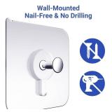Picture Hangers Without Nails, Nail Free Wall Hangers,20 Counts Adhesive Wall Hooks for Hanging with Waterproof and Oilproof,13 lbs Load Max