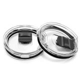 30 oz Tumbler Lid, Replacement Lids Compatible for YETI 30/32 oz Tumbler, 14 oz Mug and 35 oz Straw Mug, 2 Pack Travel Spill Proof Cup Lids Covers with Magnetic Slider Switch, BPA Free