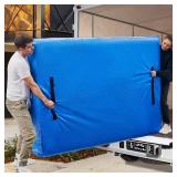 BETU Mattress Bags for Moving, Mattress Protector Waterproof Mattress Cover Queen Size Storage Bags with 8 Heavy-Duty Handles and Zipper for Bed Extra Thick Large Reusable (82"x62"x15" Blue)