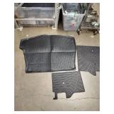 Car black floor mats approximately 45X36in  -
