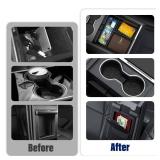 2025 Upgrade 5PCS Center Console Organizer Tray for Tesla New Model Y (2026 Juniper)3 Highland Accessories 2025, Hidden Storage Box, Cup Holder and Armrest Drawer Organizer, Shockproof, No-Noise - Ret