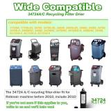 34724 AC Recycling Filter Drier for Robinair Refrigerant Recovery Recycling Recharge Stations, for 34788ni 34788 34988 34700 34700-2K 34700Z 17700-2K 34134A 34134-2K 342000 34234, Spin-On Filter - Ret