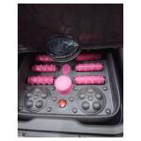 Beinilai Collapsible Foot Spa,Foot Bath with Heat and Massage and Bubble Jets,Foot Soak Tub with Six Non Motorized Rollers,Acupressure Massage Points,Red Light and Removable Pumice Stone - Retail: $40