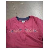 Candk designs 3xl bird red button up shirt -