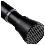 Black Spring Tension Curtain Rod 28-52 Inches, 78\ Diameter Adjustable Shower Curtain Rod No Drill, Anti-slip Heavy Duty Spring Curtain Rod for Windows Bathroom Kitchen Closet Doorway - Retail: $13in