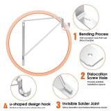 Pisman Closet Rod Bracket White 10\ 2PCS,Heavy Duty Shelf Brackets for Closet Storage, Laundry Room Storage White 2PCS. - Retail: $18in