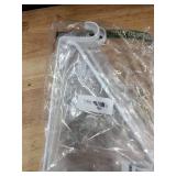 Pisman Closet Rod Bracket White 10\ 2PCS,Heavy Duty Shelf Brackets for Closet Storage, Laundry Room Storage White 2PCS. - Retail: $18in