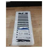 Sierra Grates 4\ x 10\in Contemporary Design Steel Floor Register in Glacier White Finish for Floor l- Decorative Air Vent Covers- Floor Register 4 x 10 - Retail: $21in
