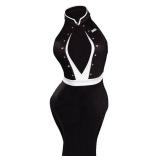 Alleyon Tengen Uzui Bathing Suit Demon Swimsuit Womens Anime Bikini One Piece Swimwear Sexy L - Retail: $27