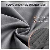 FreshCulture King Fitted Sheet Only - Hotel Quality Fitted Sheet King Size - Ultra Soft and Breathable - Brushed Microfiber - Deep Pocket - Cooling Fitted Sheets for King Size Bed (Dark Grey) - Retail