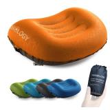 TREKOLOGY Ultralight Inflatable Camping Travel Pillow - ALUFT 2.0 Compressible, Compact, Comfortable, Ergonomic Inflating Pillows for Neck and Lumbar Support While Camp, Hiking, Backpacking - Retail: 