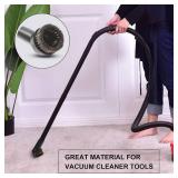 Vacuum Brush Horse Hair Vacuum Attachment Round Dust Brush with Universal Connector, 1.25 Inch Brush Replacement with 1.25 to 1.37 Inch Vacuum Hose Adapter Tool for Standard Hose - Retail: $10