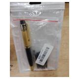 Andibro Metal Fountain Pens, With 10 Black Ink 2.6mm Cartridges, 0.5mm Luxury Fine Point Fountain Pen Business Pen Smooth Writing Stainless Steel Pen Calligraphy Pen for Office School Supplies(Black) 