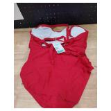 Ladies Red One Piece Swimsuit Size L -
