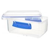 Sistema KLIP IT Rectangular Collection Food Storage Container, 33.8 oz.1 L, Clearpurple  - Retail: $8