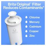 Brita UltraMax Large Water Dispenser With Standard Filter, BPA-Free, Reduces Copper, Cadmium and Mercury Impurities, Lasts 2 Months or 40 Gallons, Includes 1 Filter, Kitchen Accessories, Large 27-Cup 