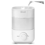 LEVOIT Top Fill Humidifiers for Bedroom, 2.5L Tank for Large Room, Easy to Fill and Clean, 28dB Quiet Cool Mist Air Humidifier for Home Baby Nursery and Plants, Auto Shut-off and BPA-Free for Safety, 