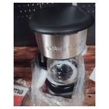 Gourmia Drip Coffee Maker  5 Cup, One-Touch Brew, Pause and Serve, Adjustable 4 Hr Keep Warm, EZ-View Water Window, Black - Retail: $33