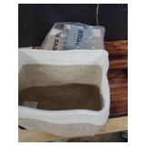 SIXDOVE 4 Pack Storage Baskets for Organizing, Woven Baskets for Shelves - Perfect for Toys, Books, Towels, and Clothes, Durable Gift Basket Bins Toy Storage, 12.7ftftLx9ftftWx7.8ftftH, Brown and Whit
