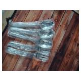 Serving Spoon x 2,Slotted Serving Spoon x 2,Serving Forks x 2,RTT 9 Inch Stainless Steel Catering Serving Utensils for Party Buffet Dinner Banquet Cooking Kitchen Basics,Mirror Finish Flatware - Retai