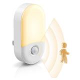 L LOHAS LED Motion Sensor Night Light, 2Pack, Motion Activated Night Light, Night Lights Plug into Wall Motion Sensor, 3000K Warm White, Adjustable Brightness 3060LM, for Kids Adults Bathroom Bedroom 
