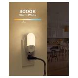 L LOHAS LED Motion Sensor Night Light, 2Pack, Motion Activated Night Light, Night Lights Plug into Wall Motion Sensor, 3000K Warm White, Adjustable Brightness 3060LM, for Kids Adults Bathroom Bedroom 