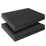 Black Polyurethane Foam Inserts for Cases, 2 Pcs 16 x 12 x 2 Inch, Cuttable Packing Padding for Tool Box, Camera, Crafts and Storage - Retail: $20