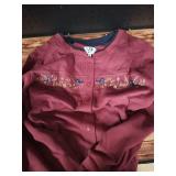 CandK Bird Embroidered Button-Up Cardigan - Retail: $18