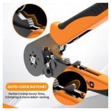 HARDELL+ Ferrule Crimping Tool, AWG 23-7 Wire Ferrule Kit with 1200PCS Terminals, Self-adjustable Ratchet, Square Ferrule Crimper Suitable for Wire Terminals, Cables End-sleeves - Retail: $26