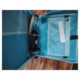 Case-it Mighty Zip Tab School Zipper Binder | 3-Inch O-Rings, 600-Sheet Capacity, 5-Subject Expanding File Folder, Multiple Pockets and Storage Organizer, Shoulder Strap | D-146 Watercolor Sky - Retai