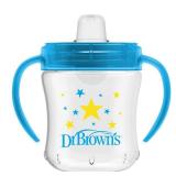 Dr. Brownfts Milestones Soft Spout Sippy Cup with Handles, Blue Star, BPA-Free, 6 oz180 mL, 6m+ - Retail: $6