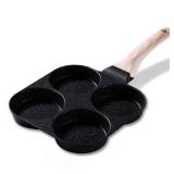 CAROTE Egg Pan Omelette Pan, 4-Cup Nonstick Granite Omelette Skillet - Pancake Pan and Healthy Egg Cooker Suitable for Gas Stove and Induction Cookware, Black - Retail: $30
