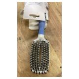 Boar Bristle Detangling Brush - Great for Thick, Dry, Curly or Straight Hair, Adults and Kids. Travel-Friendly Hair Detangler for Women. - Retail: $18