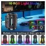 Charging-Dock-for-Nintendo-Switch-2-Joycon(2025), Switch 2 Charger Station with 10 LED Light, Joycon Charger with Magnetic, Fast Charging Station for Joy-con, Nintendo Controller Accessories, Black - 