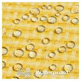 Kevin Textile Outdoor Waterproof Throw Pillow Covers Pack of 2 Farmhouse Decorative Cushion Covers for Garden Patio Tent Balcony Bench Couch Sofa 12x20 Inch, Yellow - Retail: $15