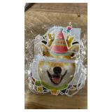 Light Autumn Dog Birthday Banner - Pet Party Supplies Multicolor - Theme Birthday Decorations - Puppy Party Decorations - Decoration for All Dog Lovers - 4.8 x 5.9 Inch for Each of The 8 Dogs