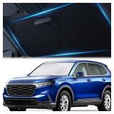 Magnelex Car Windshield Sunshade | Innovative No-Light-Pass Technology for Maximum Protection | Foldable Sun Shade Keeps Your Vehicle Cool | Fit for Cars, Trucks, and SUVs | Large (63 x 33.8 in) - Ret