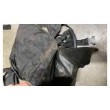 Black Tactical Two Component Bags with Straps and Buckles - Retail: $45