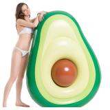 Jasonwell Inflatable Avocado Pool Float Floatie with Ball Water Fun Large Blow Up Summer Beach Swimming Floaty Party Toys Lounge Raft for Adults (XL) - Retail: $26