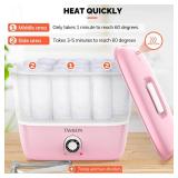 TASALON Hot Towel Steamer for Facials, Hot Towel Warmer Quickly Heats Up in 5 Minutes, Portable Towel Machine Fits 16 Mini Towels, Salon Equipment Towel Warmer for Facials, Spa, Massage, Pink - Retail