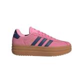 adidas Womens VL Court Bold Sportswear, Bliss PinkDark BlueGold Metallic, 5.5 - Retail: $80