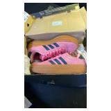 adidas Womens VL Court Bold Sportswear, Bliss PinkDark BlueGold Metallic, 5.5 - Retail: $80