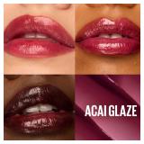 Maybelline Lifter Glaze Oil Balm with Hyaluronic Acid and Hydrating Oil Blend, Lip Balm with 24HRs of Smooth, Moisturizing Shine, Acai Glaze (Sheer Black Cherry) - Retail: $7