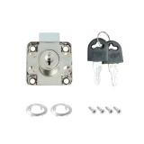 VictorsHome Cam Drawer Lock - 58 Inch (16mm) Bore 78 Inch (21mm) Cylinder Length Chrome for Office Desk Cabinet Door, Keyed Alike, 1 Pcs - Retail: $9