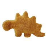 Isaacalyx Dino Nugget Pillow, 18 inch Soft Dinosaur Chicken Nuggets Pillow for Birthday Gifts, Dinosaur Theme Party Decorations (Stegosaurus, Small) - Retail: $14