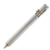 SMOOTHERPRO Superior Bolt Action Pen Six Edge Stainless Steel Barrel Brass Tips Compatible with Parker Refill for Tremor Parkinson Arthritic Hands Office EDC Pocket Signature (SS387) - Retail: $19