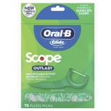 Oral-B Glide Complete Floss Picks, Dental Floss Picks, Scope Outlast, 75-ct, Toothpicks Floss Picks - Retail: $4