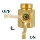 Twinkle Star Heavy-Duty Brass Garden Hose Connector (Shut Off Valve, Type B) - Retail: $1,388