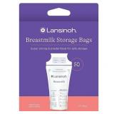 Lansinoh Breast Milk Storage Bags, Fast Freeze and Thaw Breast Milk Bags for Baby Bottle Feeding - 50ct6oz