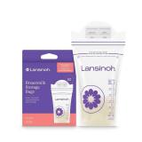 Lansinoh Breast Milk Storage Bags, Fast Freeze and Thaw Breast Milk Bags for Baby Bottle Feeding - 50ct6oz